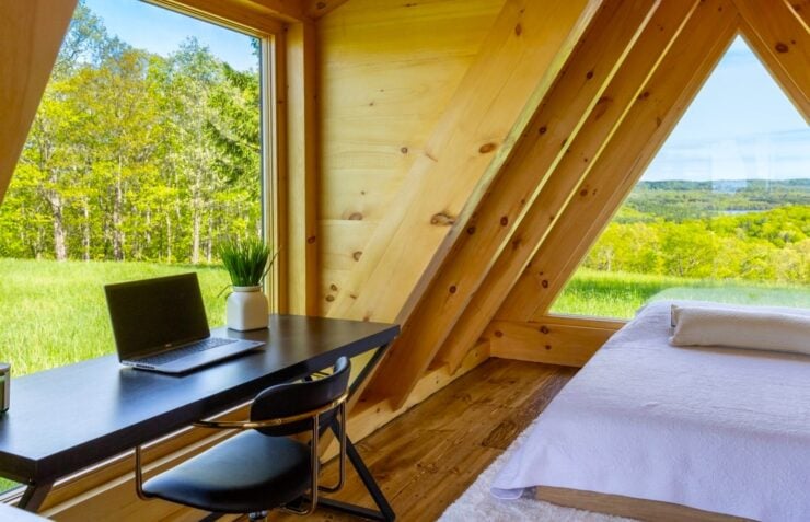 The Barn Yard A-Frame Cabin Kit 13