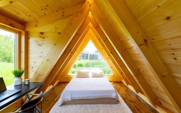 The Barn Yard A-Frame Cabin Kit 5