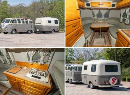 Volkswagen Bus + Matching Travel Trailer