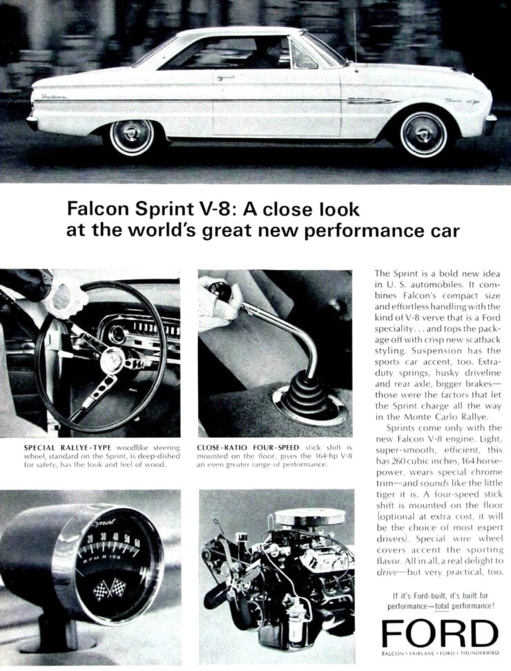 1963 Ford Falcon Sprint Vintage Ad