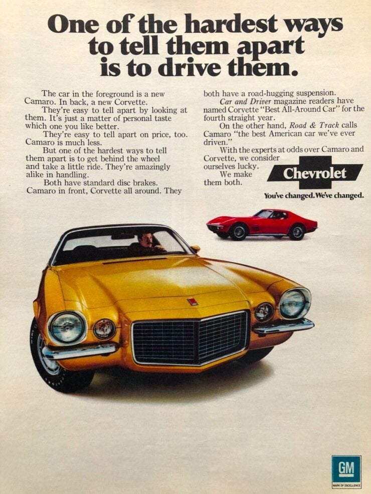 Chevrolet Camaro Vintage Ad 2