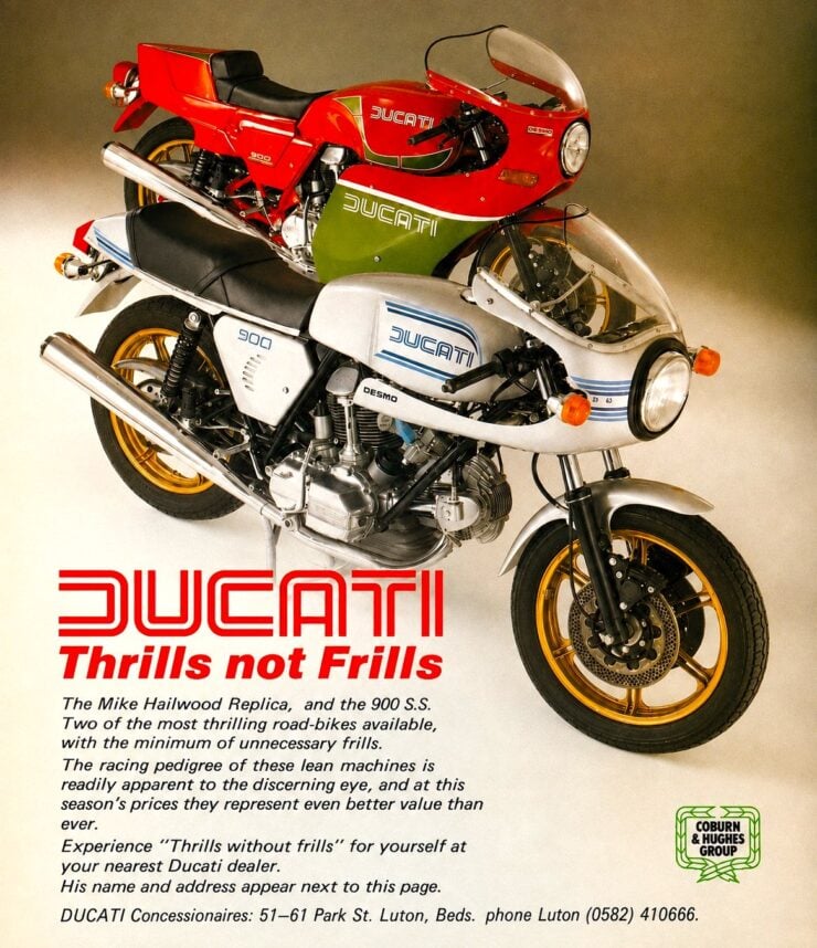 Ducati 900 MHR Vintage Ad
