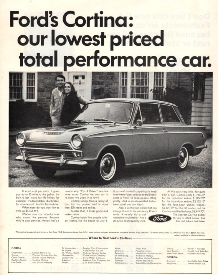 Ford Cortina Vintage Ad 1-2