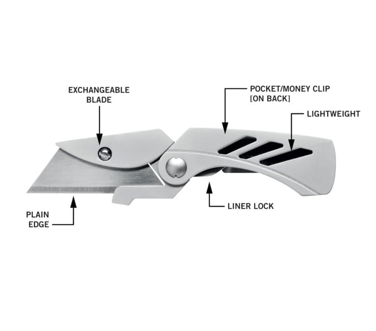 Gerber Gear EAB Lite Pocket Razor Knife And Money Clip 1
