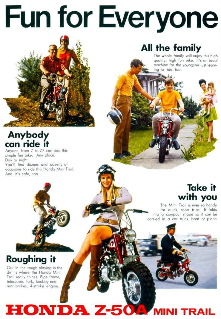 Honda Z50A Mini Trail Vintage Ad 1