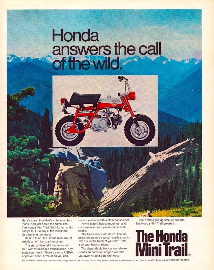 Honda Z50A Mini Trail Vintage Ad