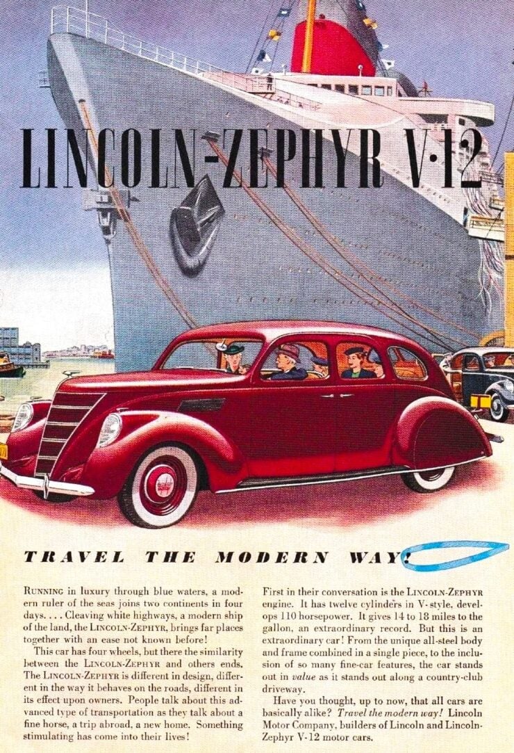 Lincoln V12 Vintage Ads