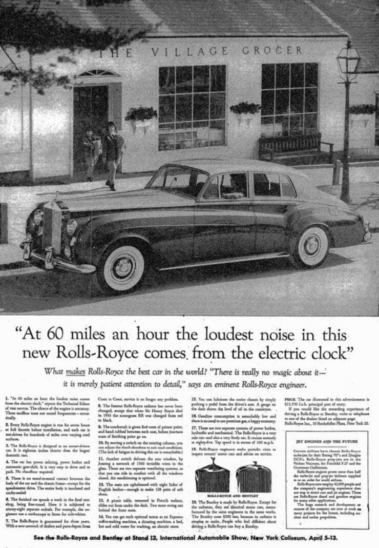 Rolls-Royce Silver Cloud Advertisement