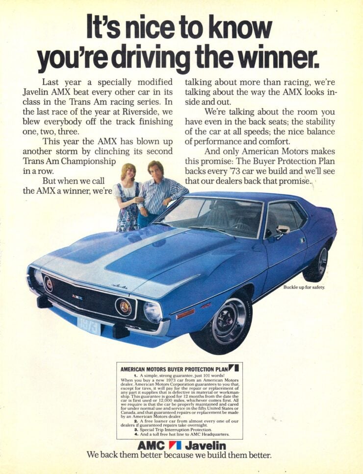 AMC Javelin AMX Vintage Ad