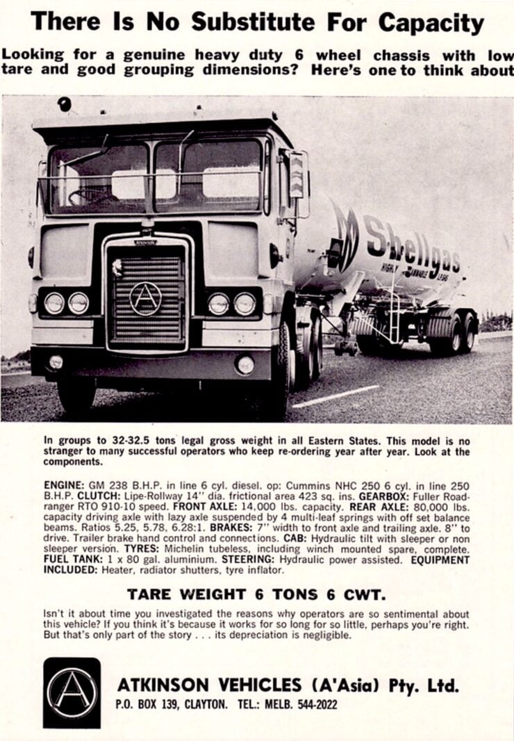Atkinson Trucks Vintage Ad 1