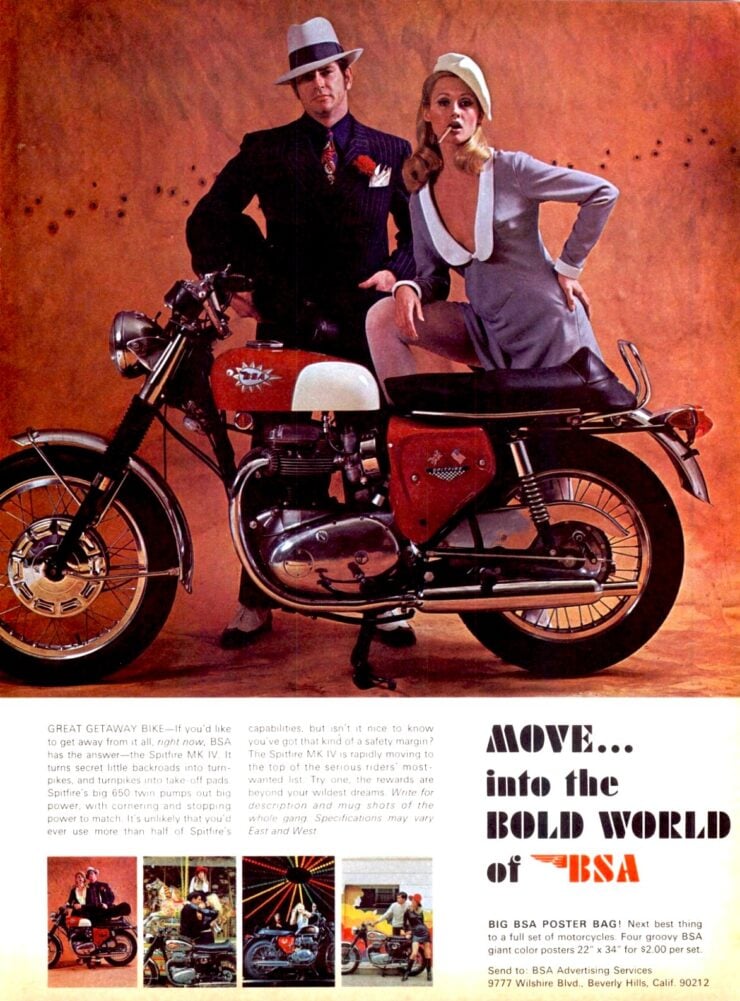 BSA Spitfire Mark IV Vintage Ad 1