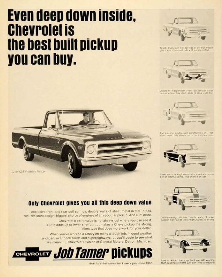 Chevrolet C10 Pickup Truck Vintage Ad 2