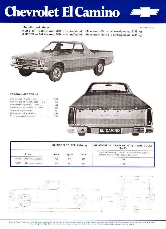 Chevrolet El Camino South Africa 2