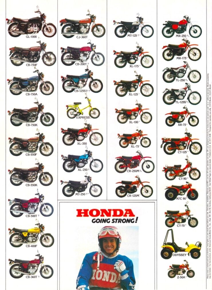 Honda Motorcycle Catalogue 1970s
