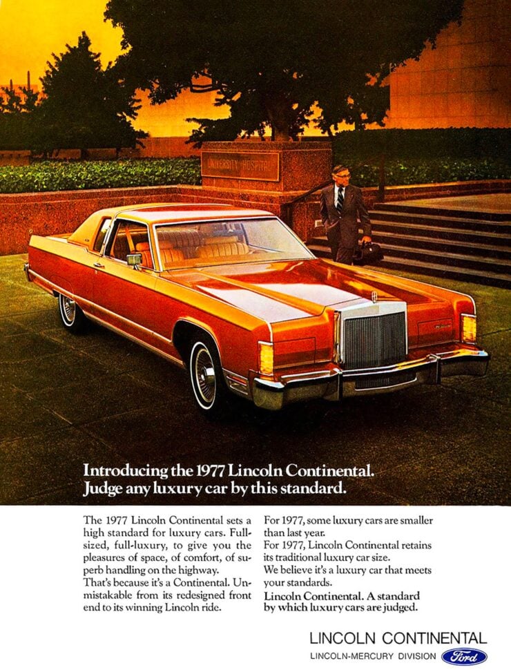 Lincoln Continental Mark V Vintage Ad