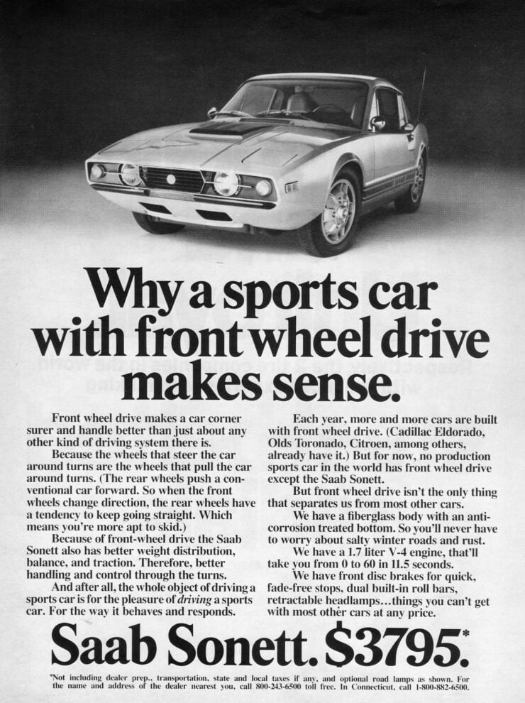 Saab Sonett III Vintage Ad