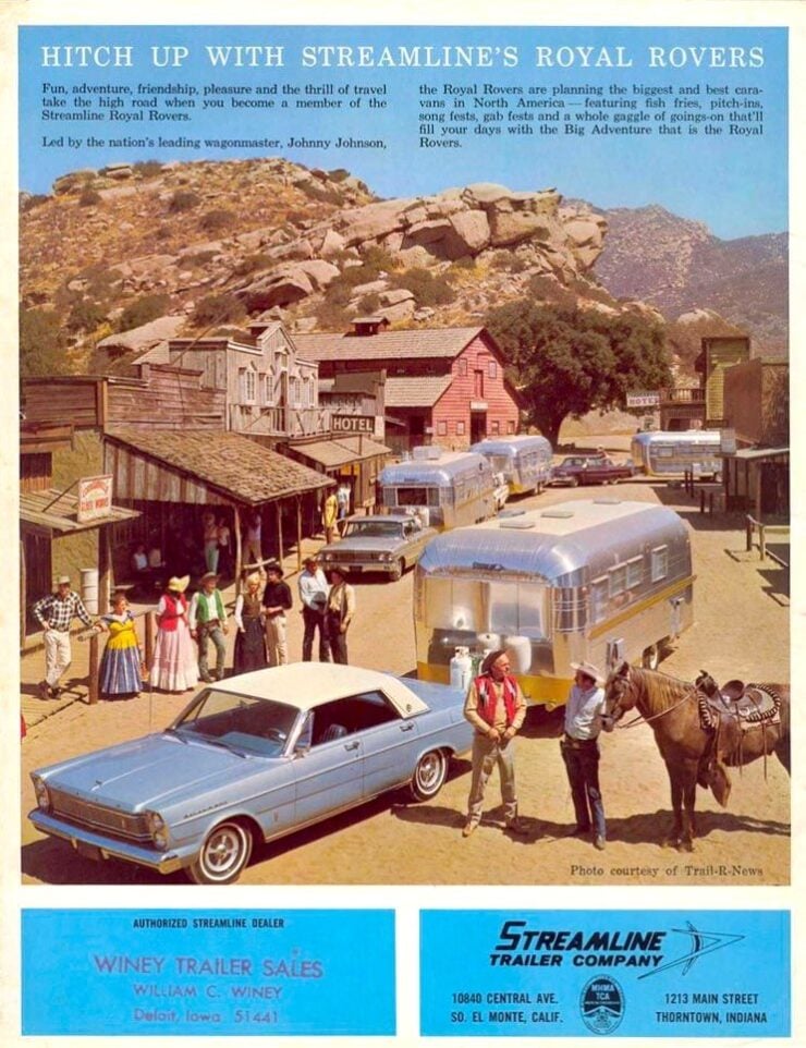 Streamline Trailer Company Vintage Ad