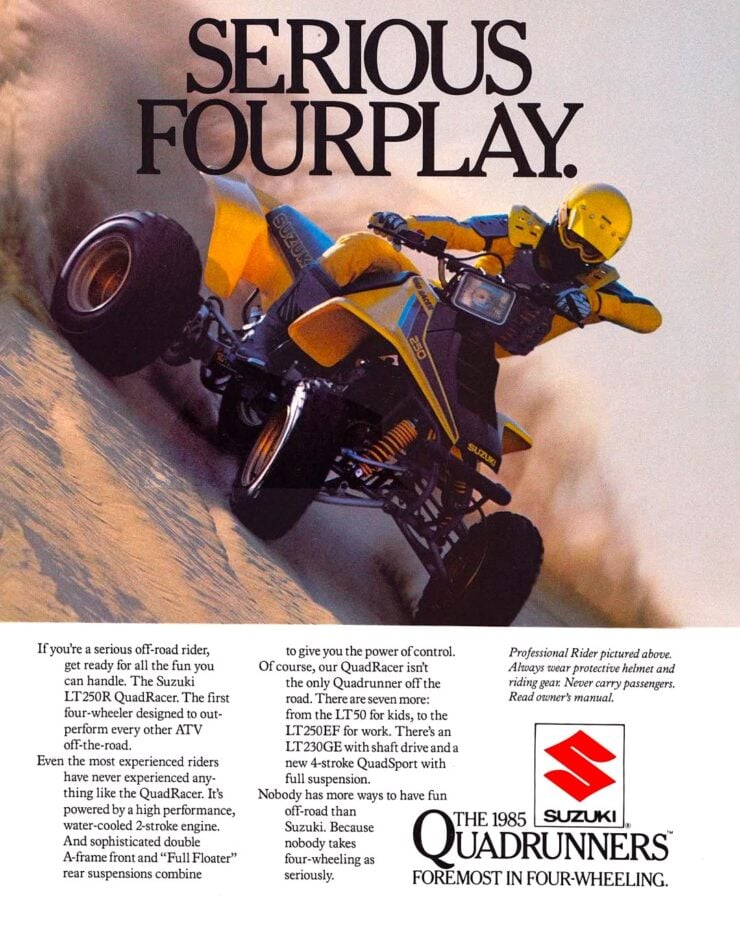 Suzuki LT250R QuadRacer Vintage Ad