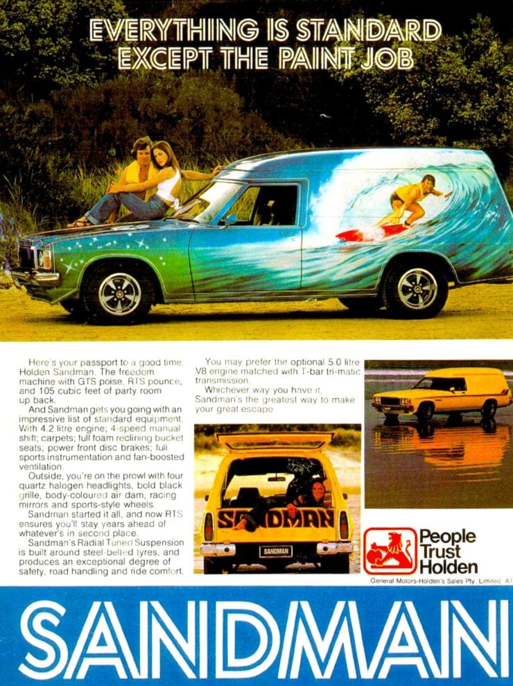 Holden Sandman Panelvan Vintage Ad