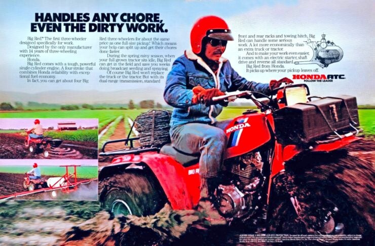 Honda ATC 250ES Big Red Vintage Ad 1