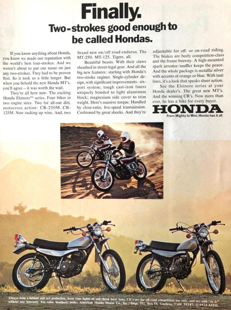 Honda Elsinore Vintage Ad 2
