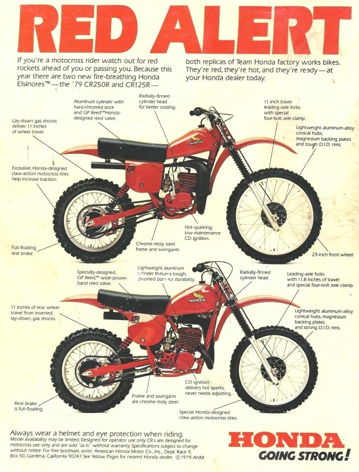 Honda Elsinore Vintage Ad