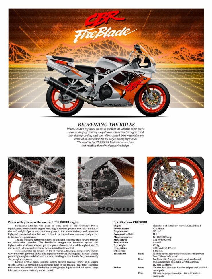 Honda FireBlade Vintage Ad 1