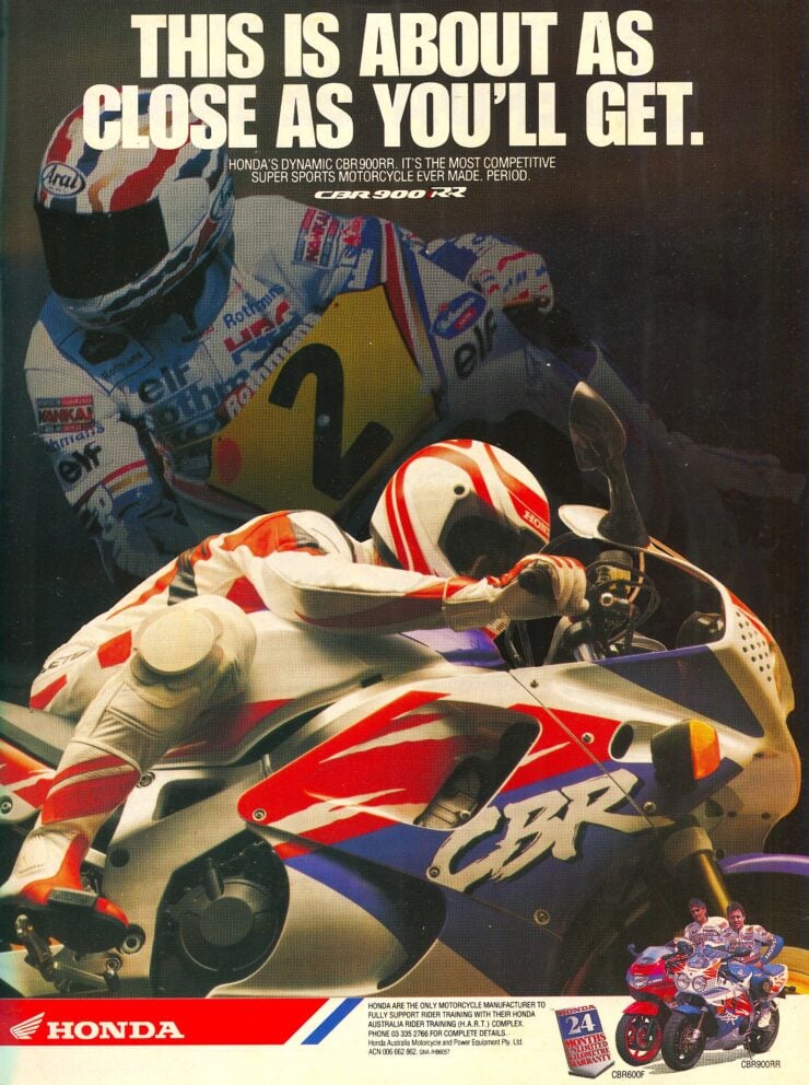 Honda FireBlade Vintage Ad