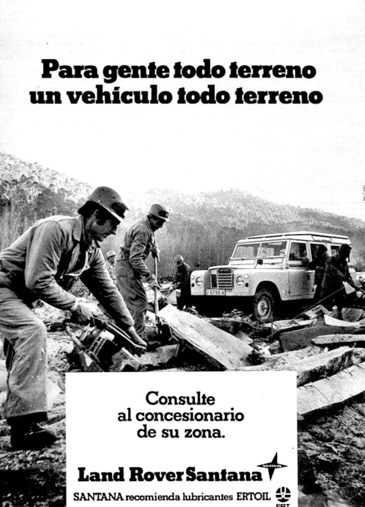 Land Rover Santana Vintage Ad 1