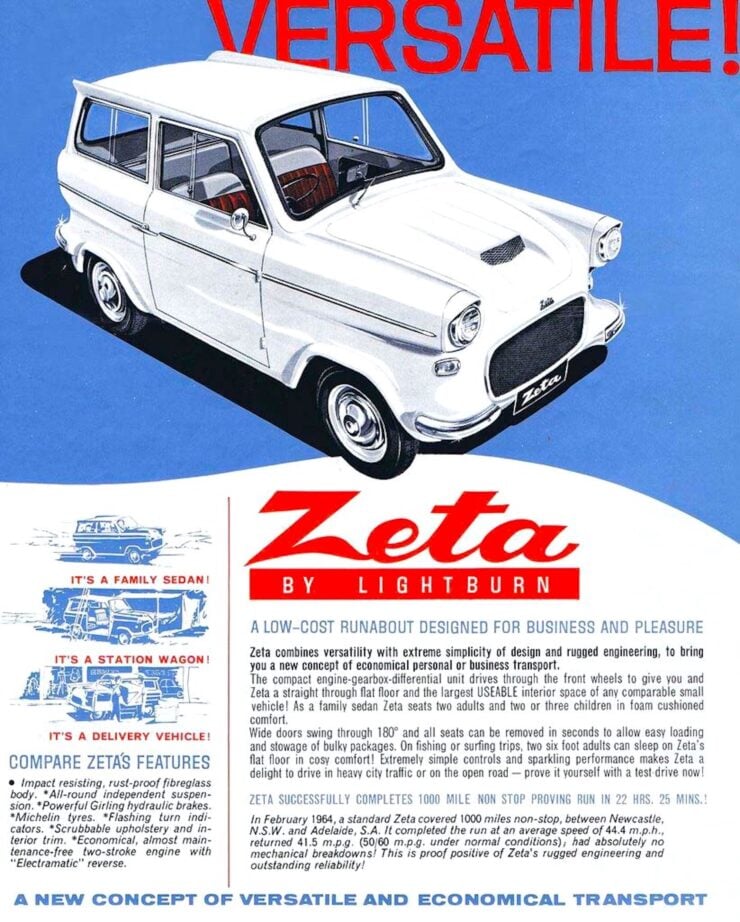 Lightburn Zeta Runabout Vintage Ad