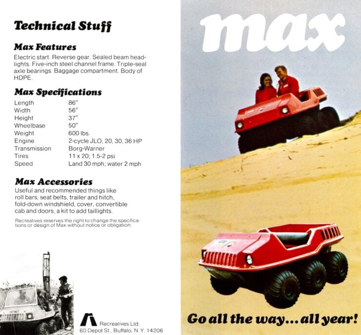 MAX 6x6 ATV Vintage Ad 1