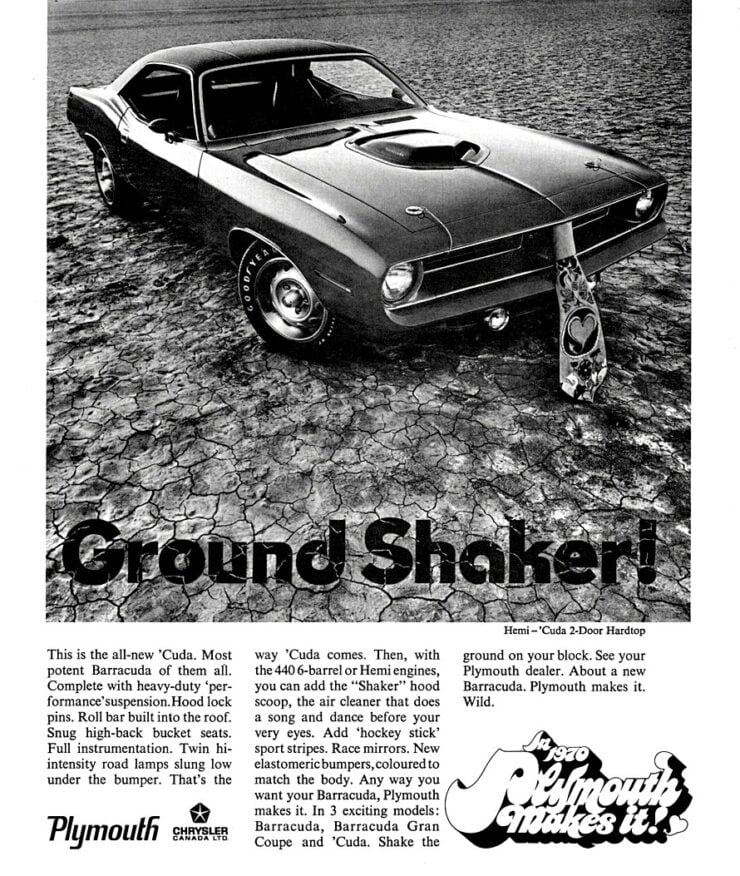 Plymouth Cuda Vintage Ad