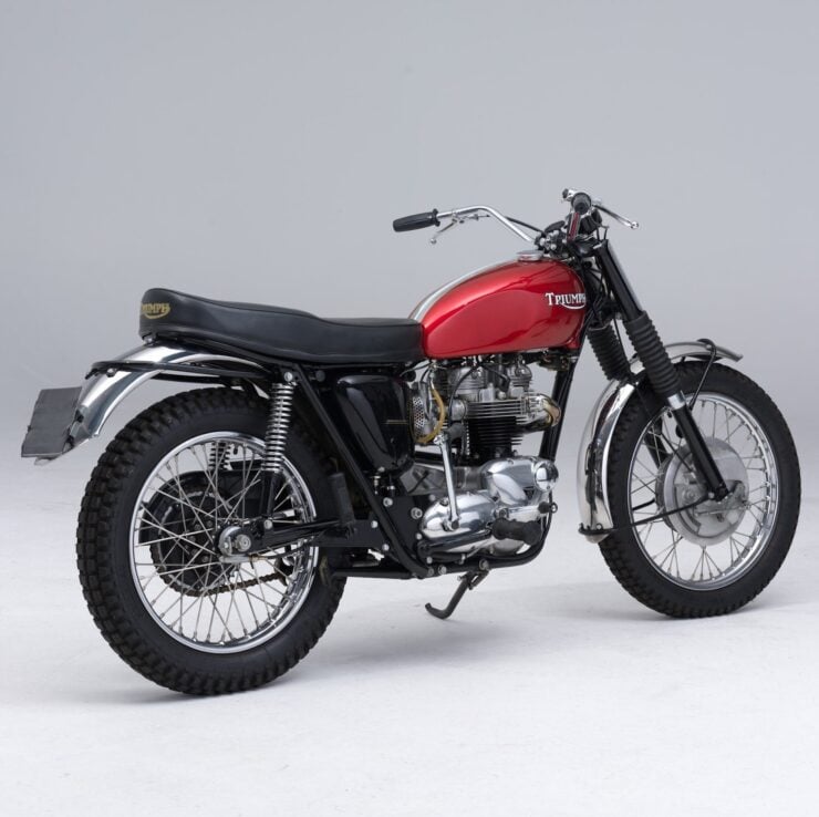 Vintage Triumph TR6 Trophy Motorcycle Desert Sled 2