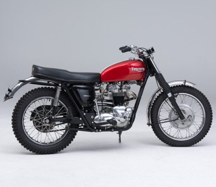 Vintage Triumph TR6 Trophy Motorcycle Desert Sled 3