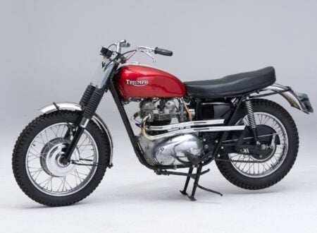 Vintage Triumph TR6 Trophy Motorcycle Desert Sled