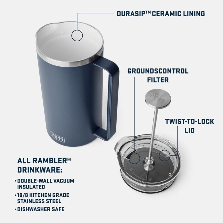 YETI Rambler French Press 3