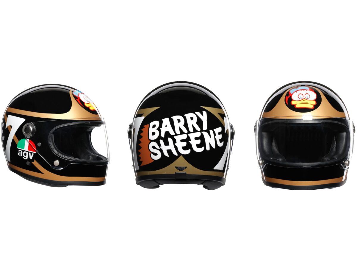 The New AGV X3000 Barry Sheene Motorcycle Helmet