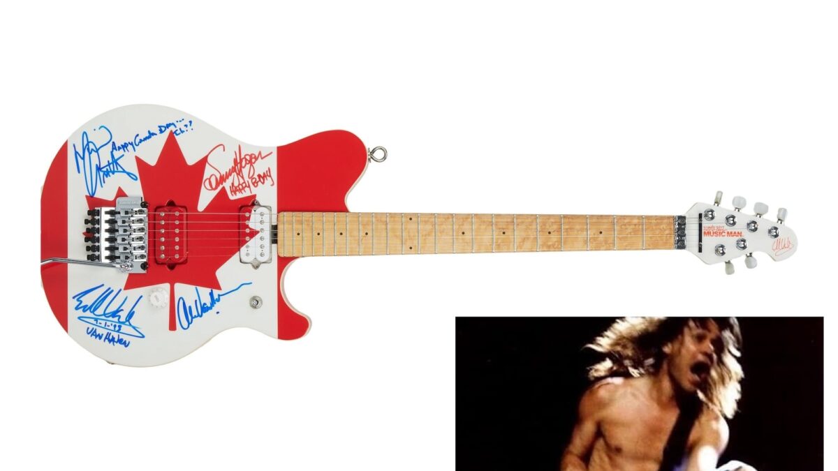 1989年 Van Halenツアープログラム+Eddyのギターピック＋半券 Rediscovered After 31 Years: Eddie Van Halen's Long Lost 