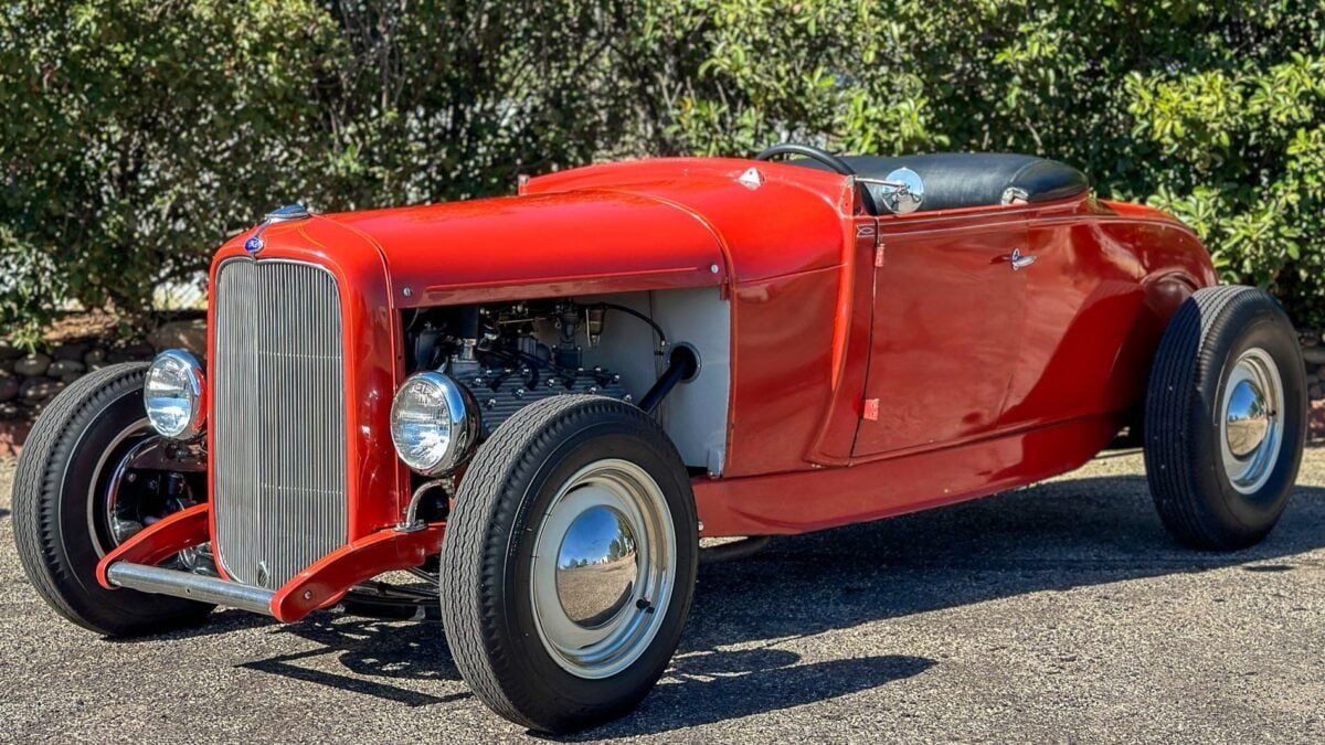 A 1950s Survivor! A Red Ford Model A Roadster Hot Rod