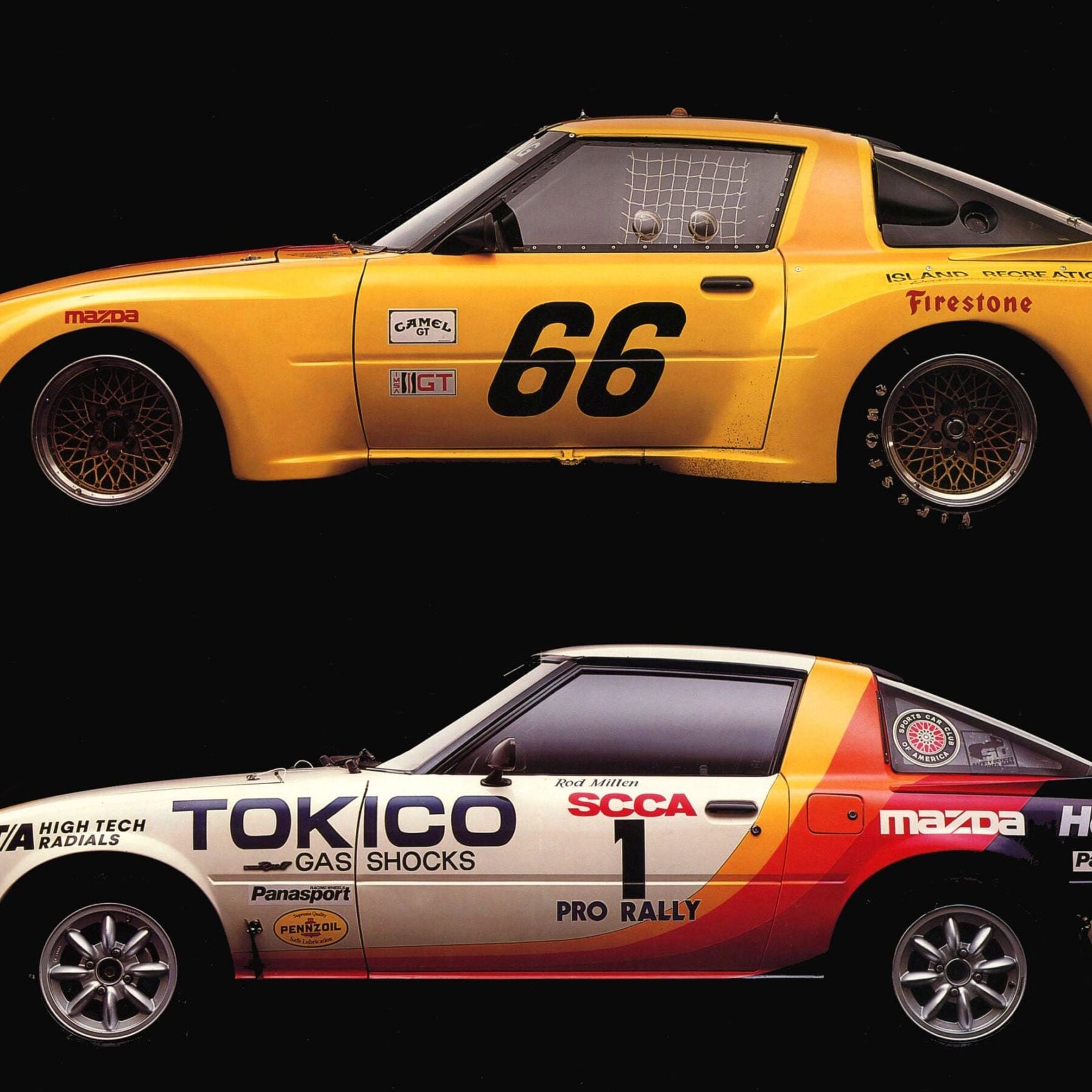 Mazda RX-7とRX-8 コスモ6台セット Mazda-RX-7-Race-Car-scaled-